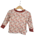 Langarmshirt Feinripp Blumentraum 74/80