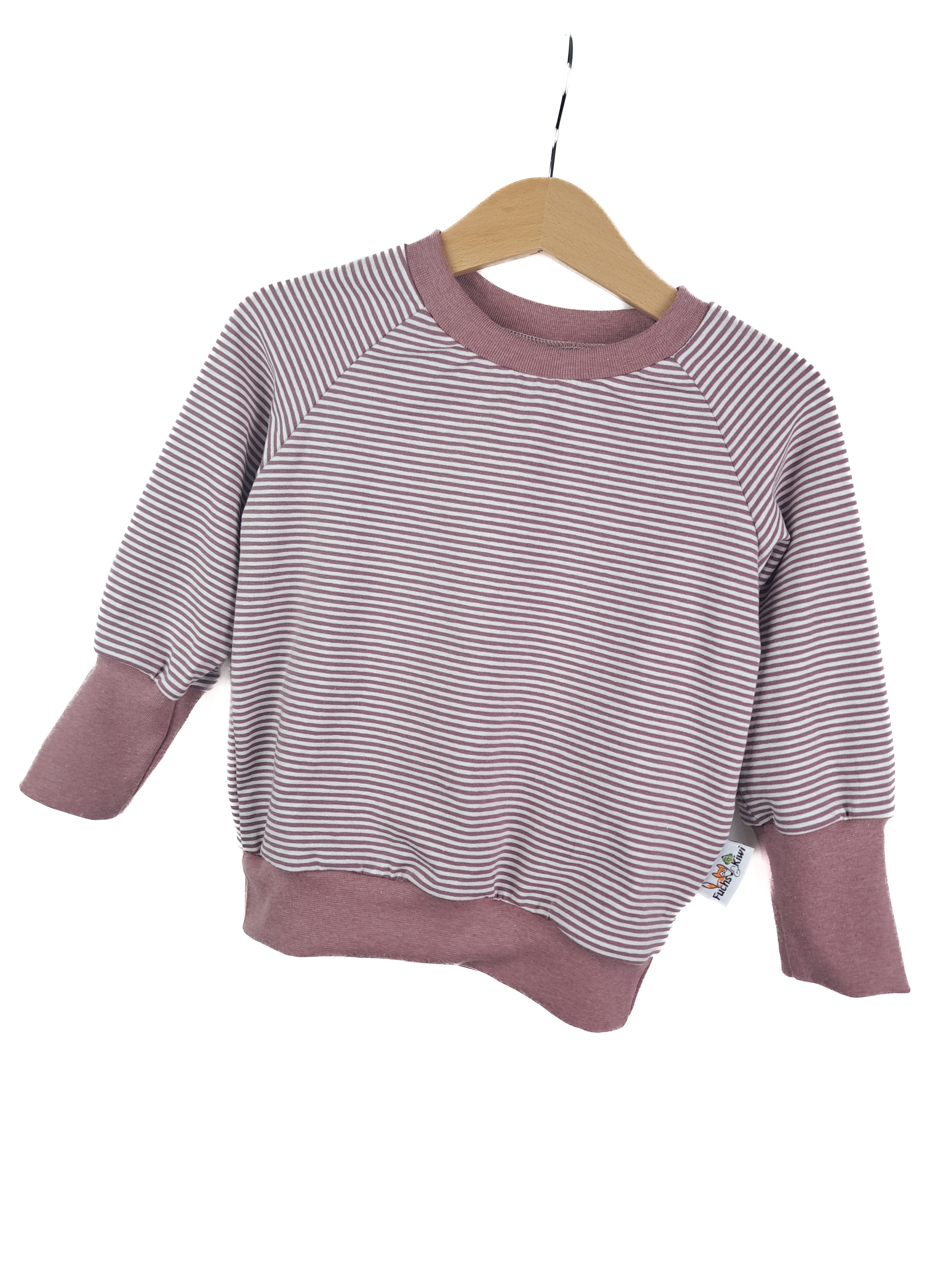 Pullover Streifen mauve