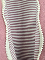 Walkoverall altrosa mit Streifen mauve