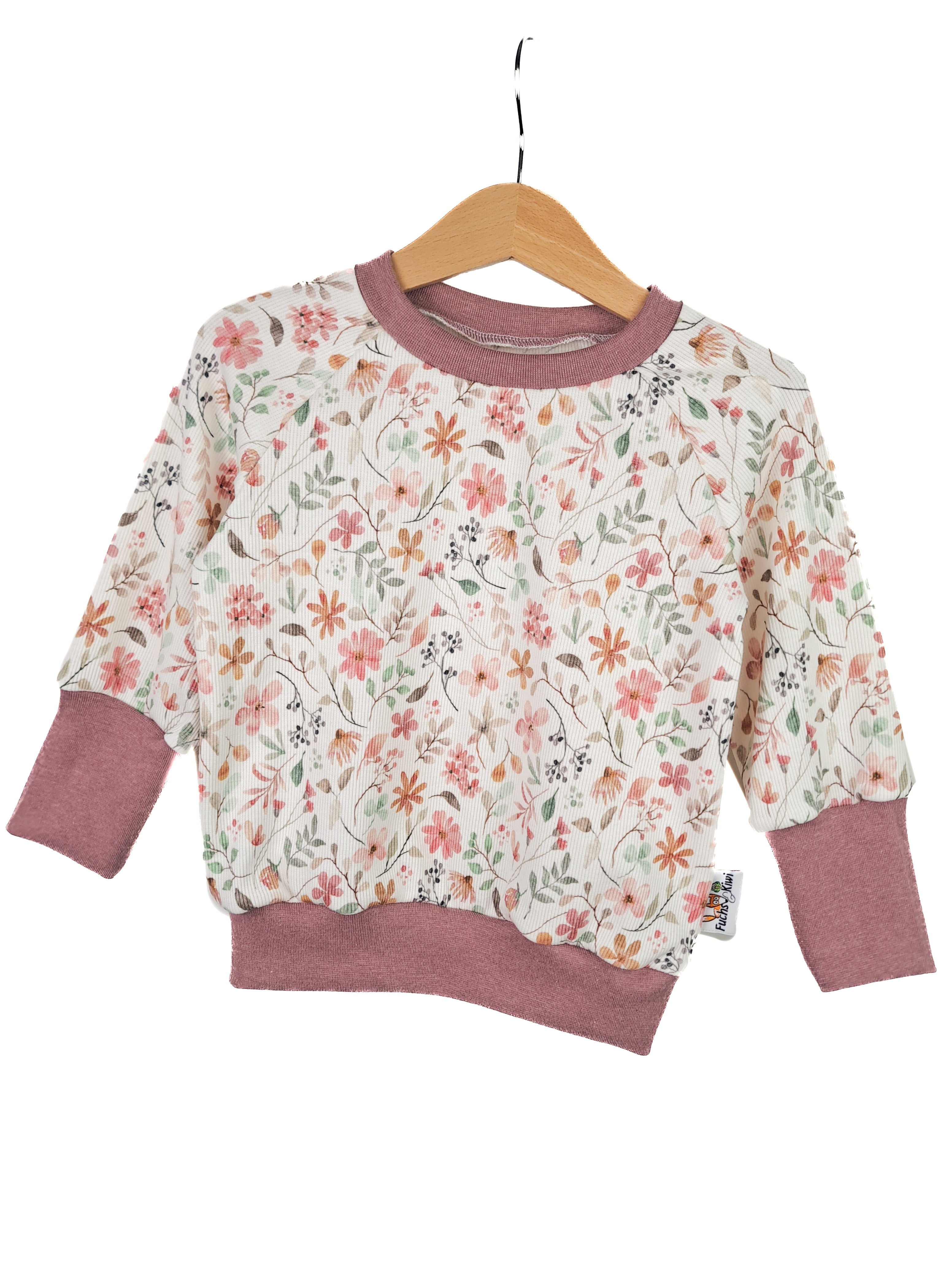 Pullover Feinripp Blumenwiese