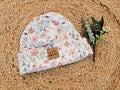 Hipster Beanie Feinripp Blumenwiese