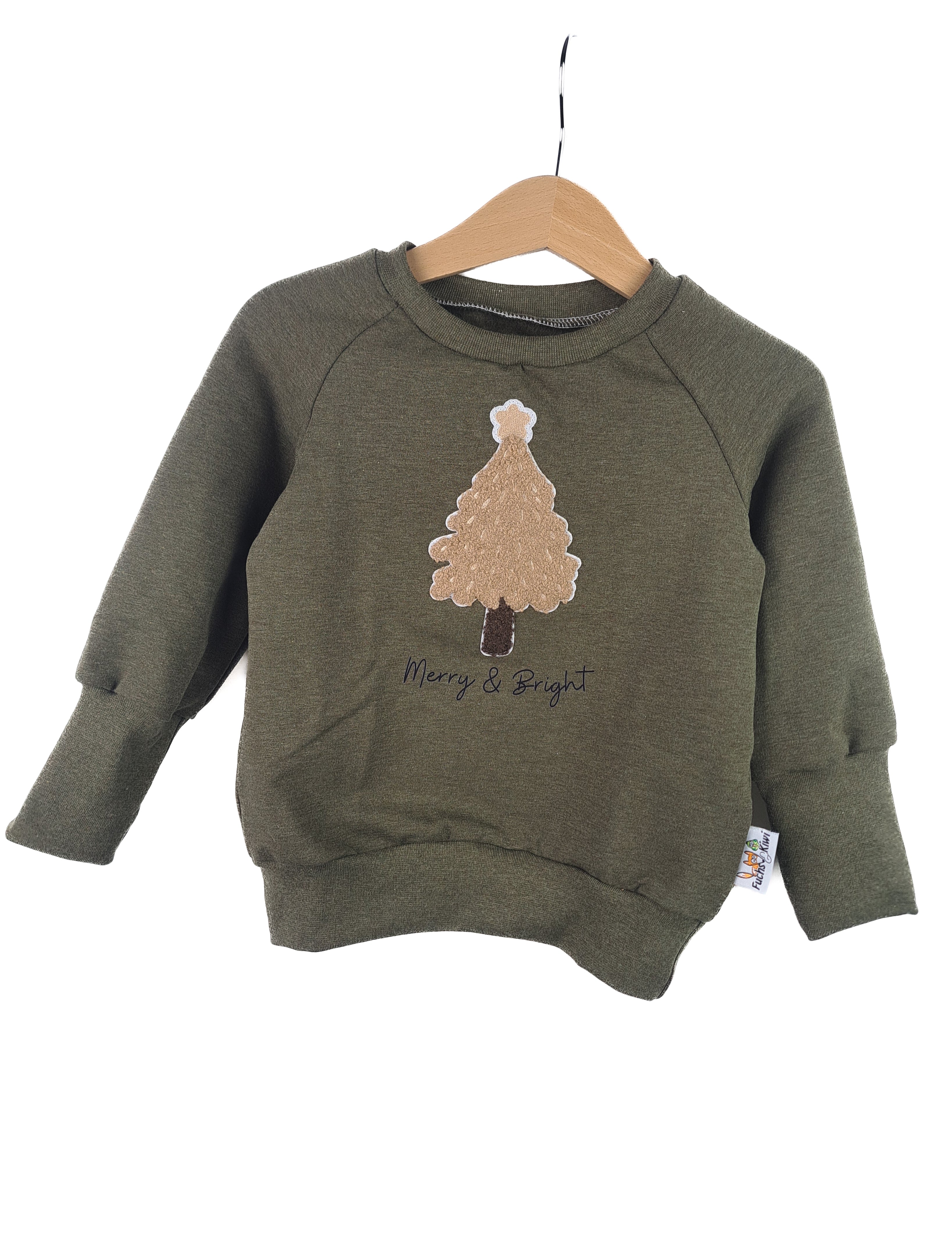Pullover Weihnachtsbaum-Patch