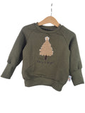 Pullover Tannenbaum-Patch khaki 98/104
