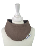 Halstuch Feinripp taupe