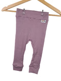 Mauve Fine Rib Leggings