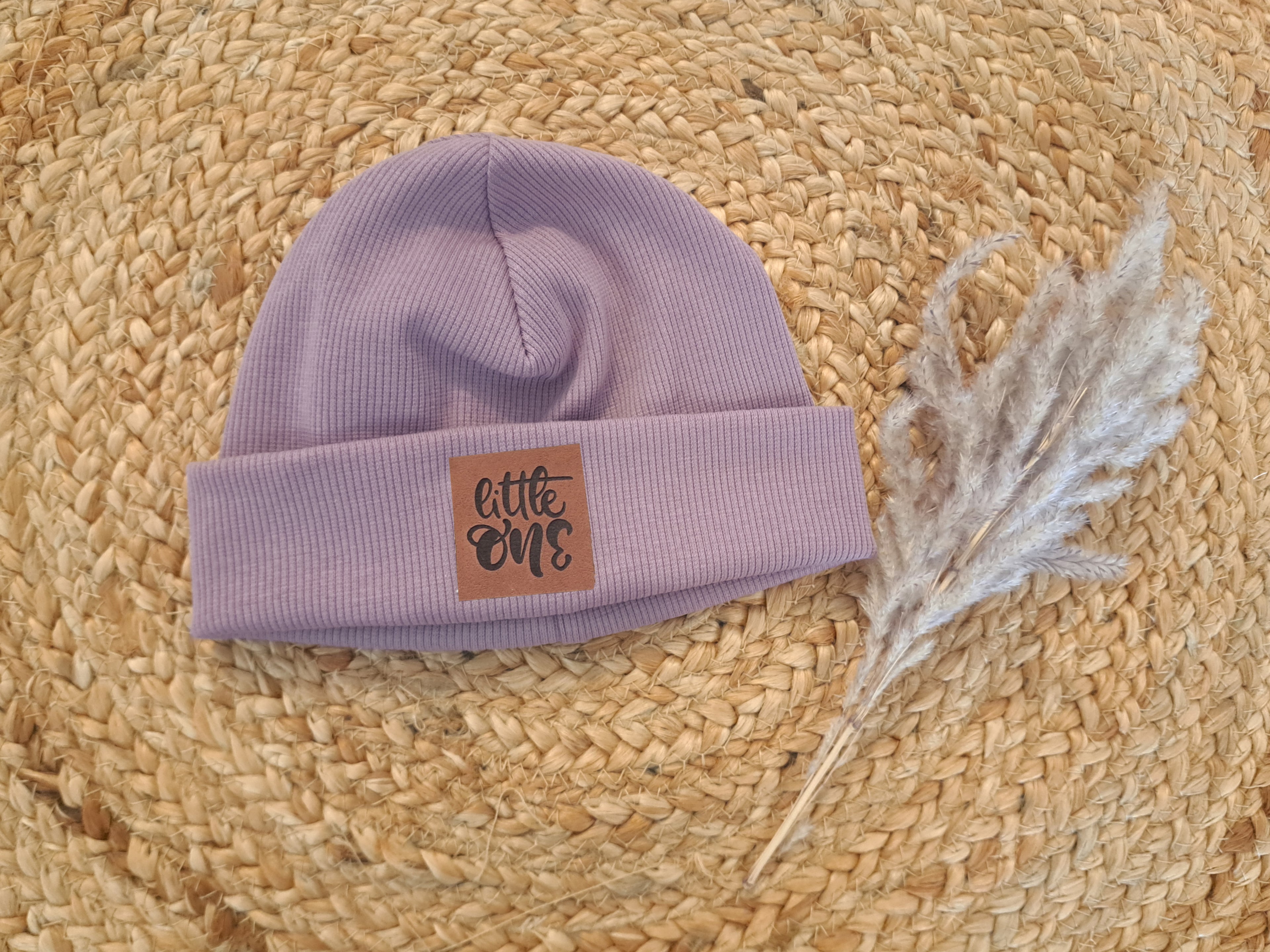 Hipster Beanie Feinripp mauve
