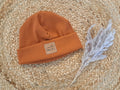 Hipster Beanie Feinripp zimt