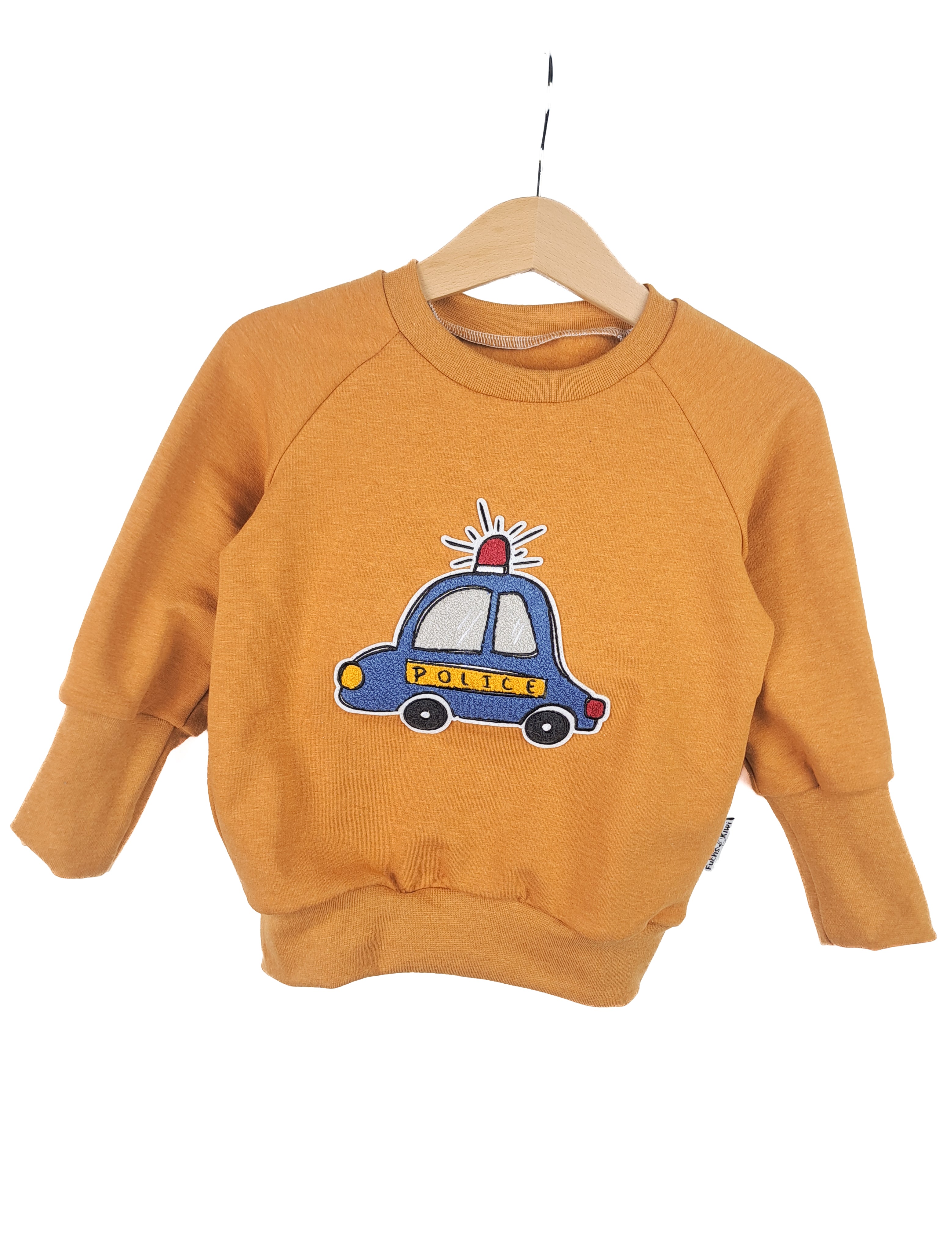 Sweater police patch mustard yellow