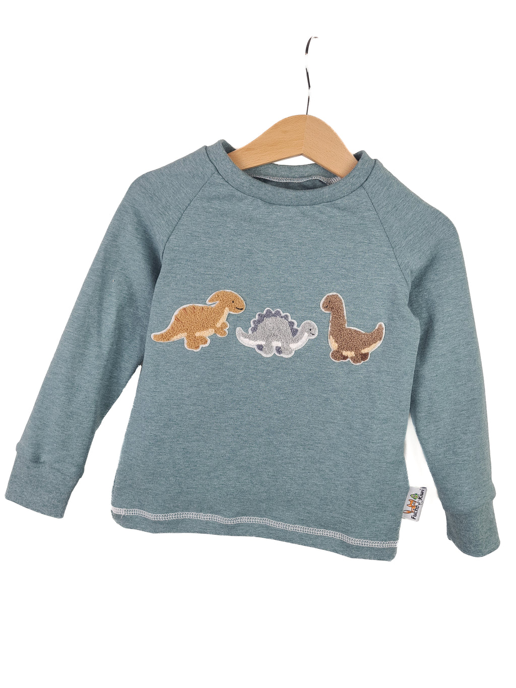 Long-sleeve shirt Dinosaur Favorites patch old mint