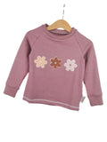 Langarmshirt Blumenlieblinge-Patch altrosa