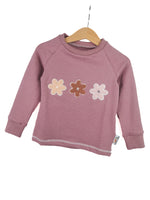 Langarmshirt Blumenlieblinge-Patch altrosa