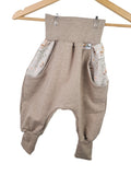 Indi Sweat Pumphose sand meliert mit Blümchen sand