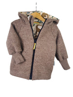 Walkjacke braun meliert mit Dinoparadies