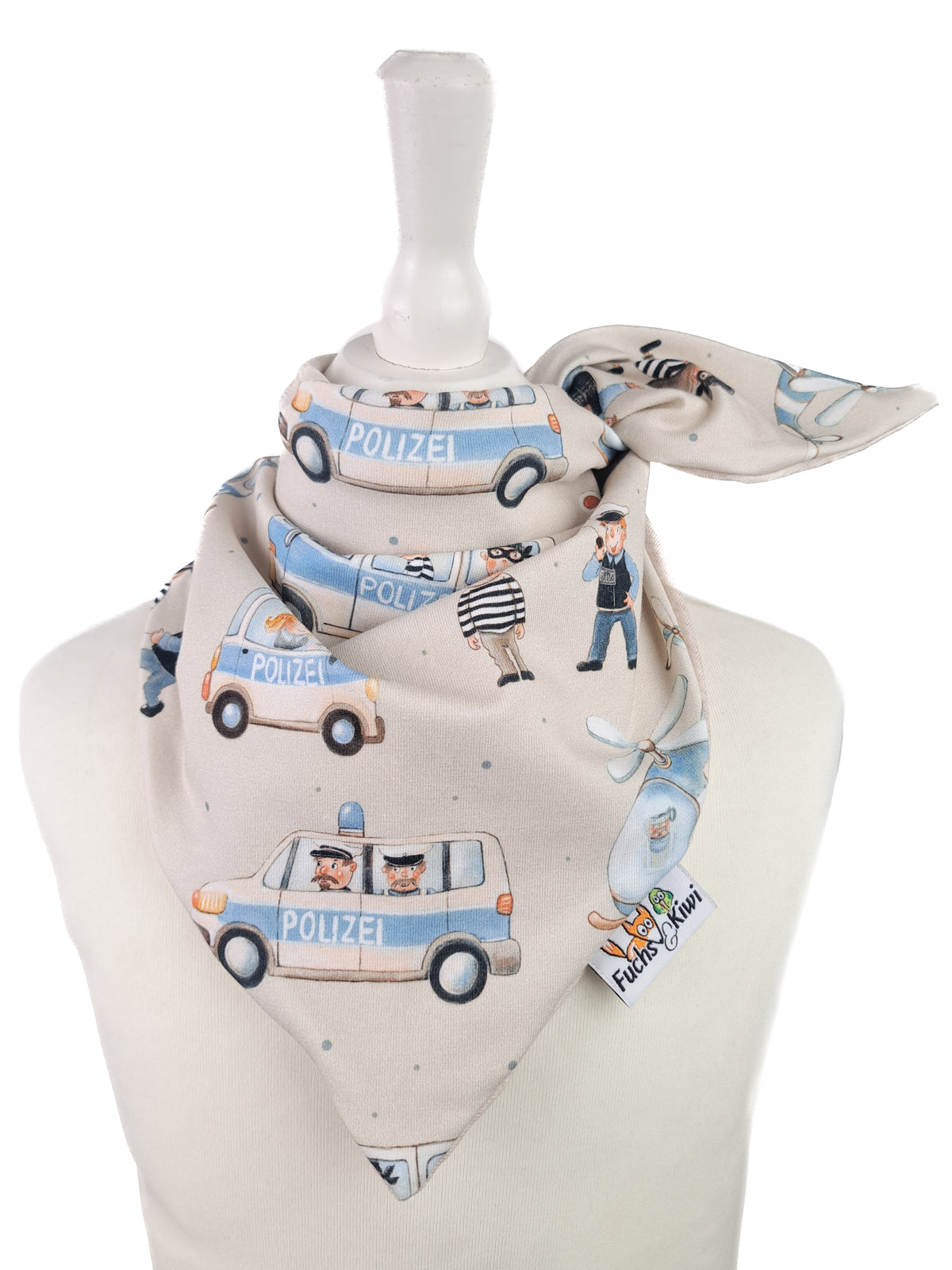 Tie-on bandana Police love