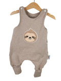 Strampler Faultier-Patch sand 62