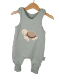 Romper turtle patch mint