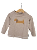 Langarmshirt Dackelliebling-Patch