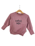 Pullover Einfach Nö-Patch rosa 122/128