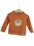 Langarmshirt Löwenliebling-Patch rost