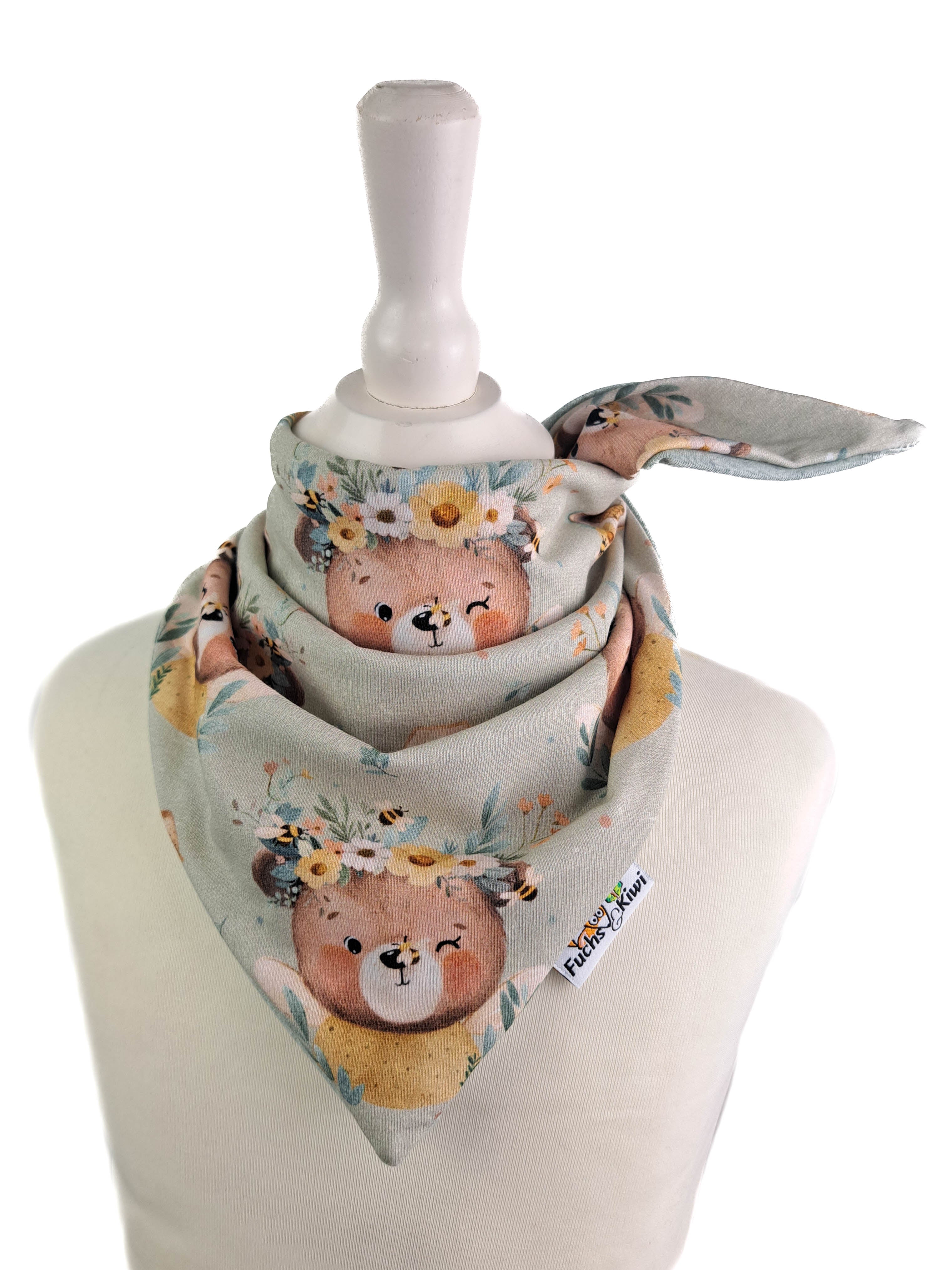 Scarf to tie Bee Bear