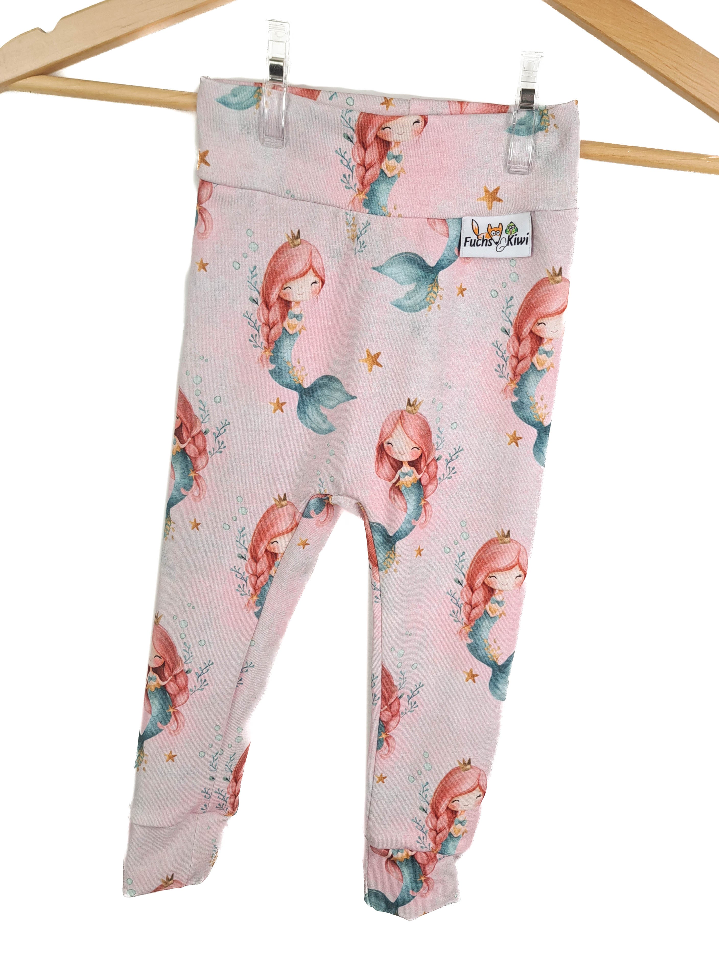 Leggings Meerjungfrauen rosa