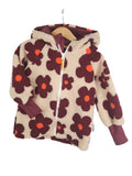 Fleece jacket with floral print