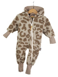 Overall aus Fleece Leo sand