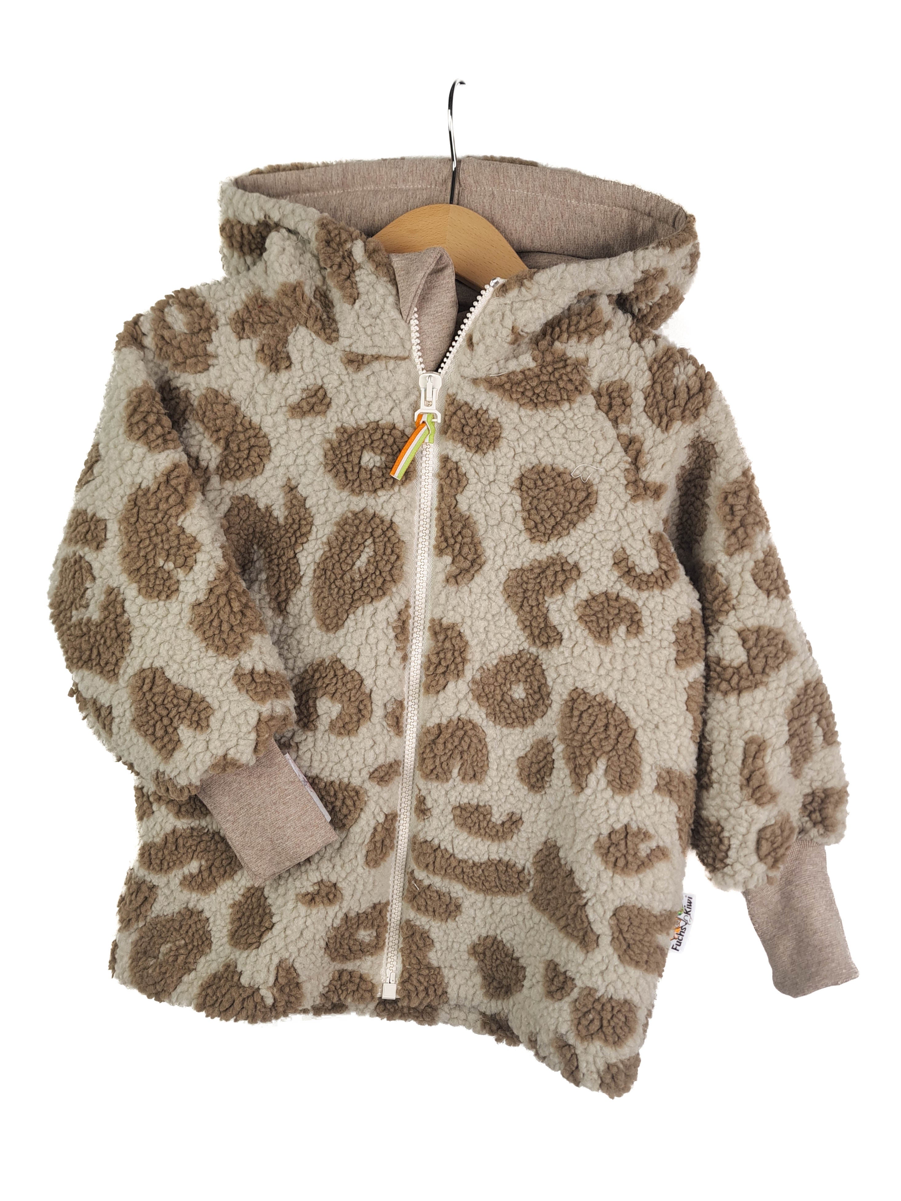 Jacke aus Fleece Leo sand