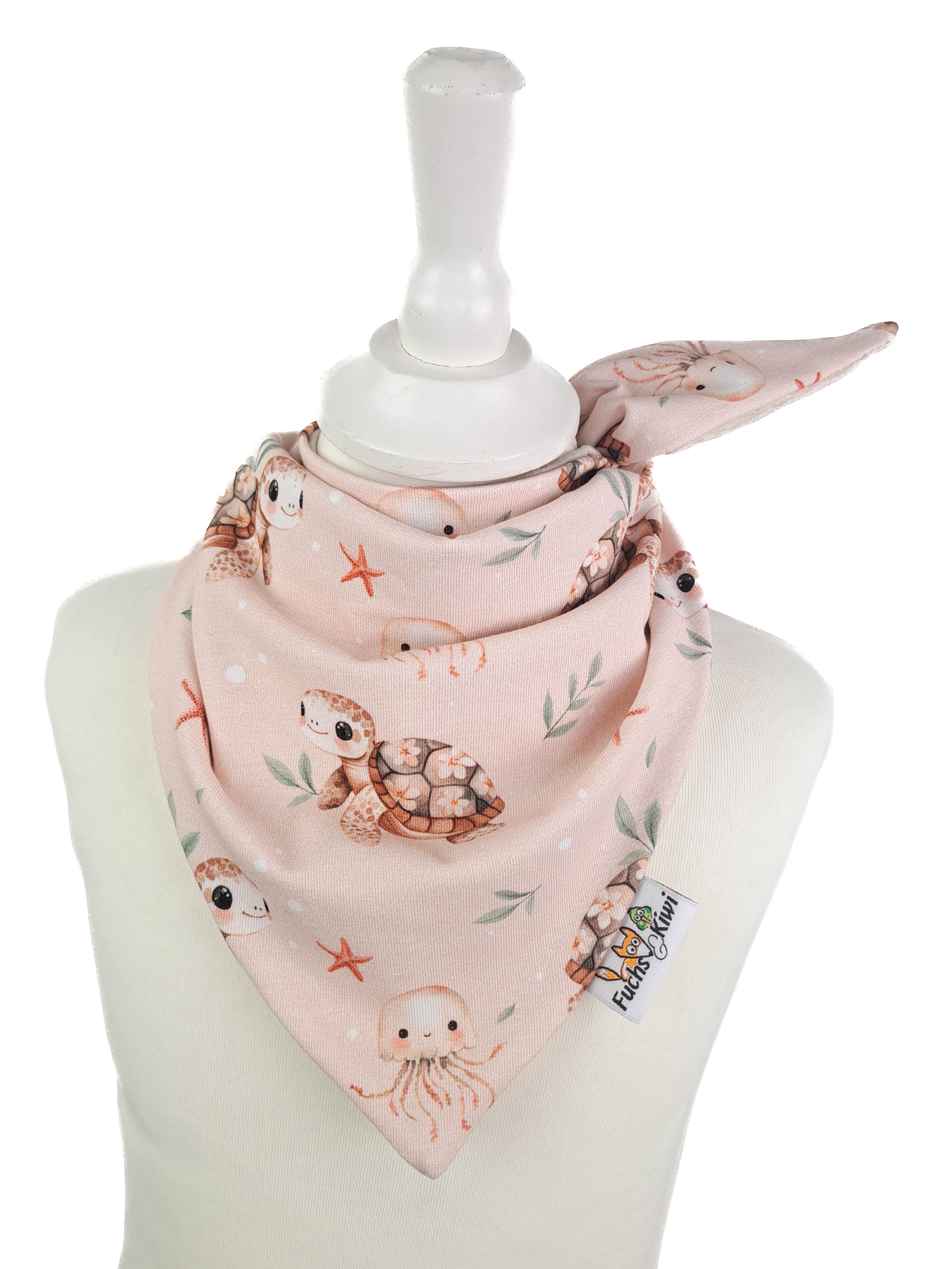 Underwater world neckerchief to tie sand