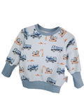 Pullover Baustelle blau