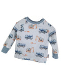 Long-sleeved construction shirt, blue