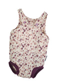 Sommerstrampler Musselin Blümchen Flieder 74/80