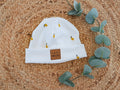 Hipster Beanie Feinripp kleine Zitronen 46-48 Logo Coole Socke