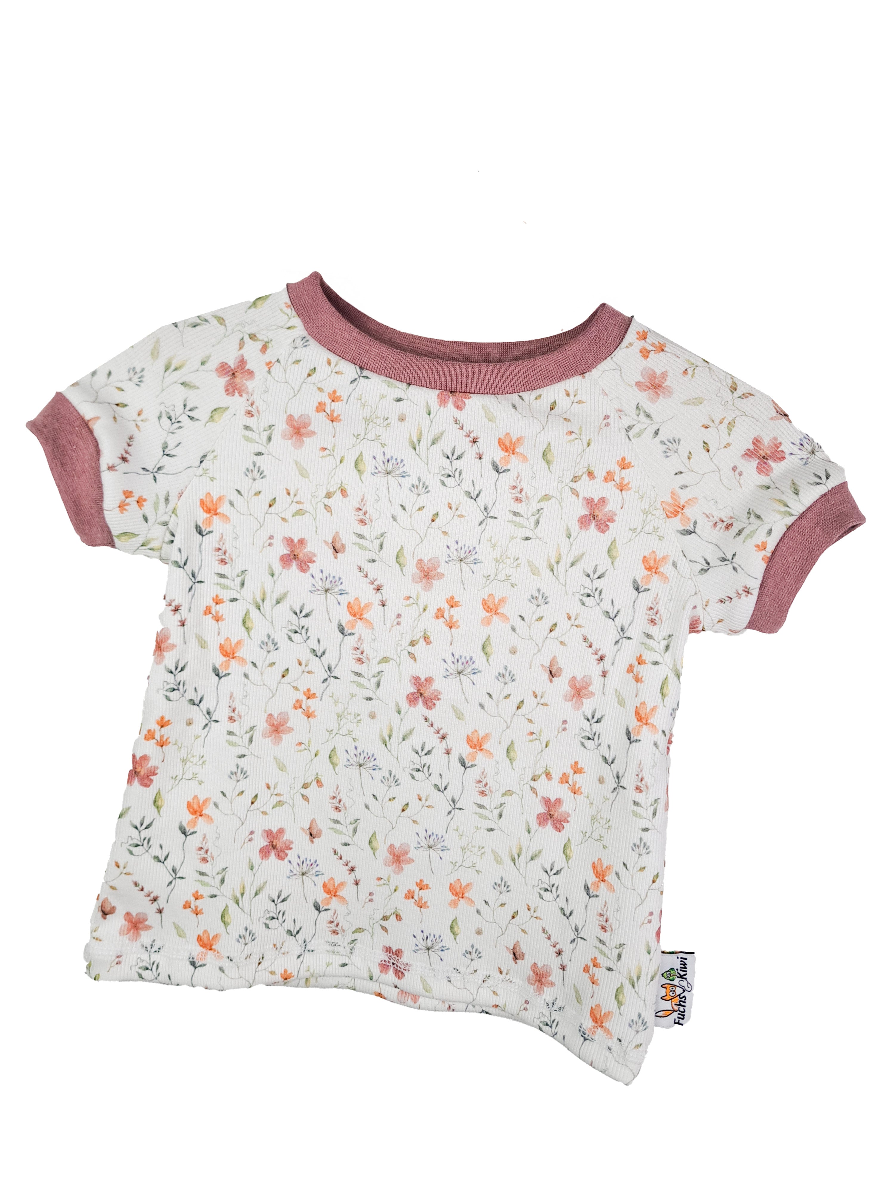 T-Shirt Feinripp Blütenzauber 74/80