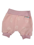 Kurze Hose Waffelelefanten rosa 74/80