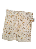 Kurze Shorts Musselin Blumen & Blätter 110/116