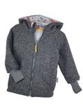Walkjacke grau mit Helferfahrzeuge