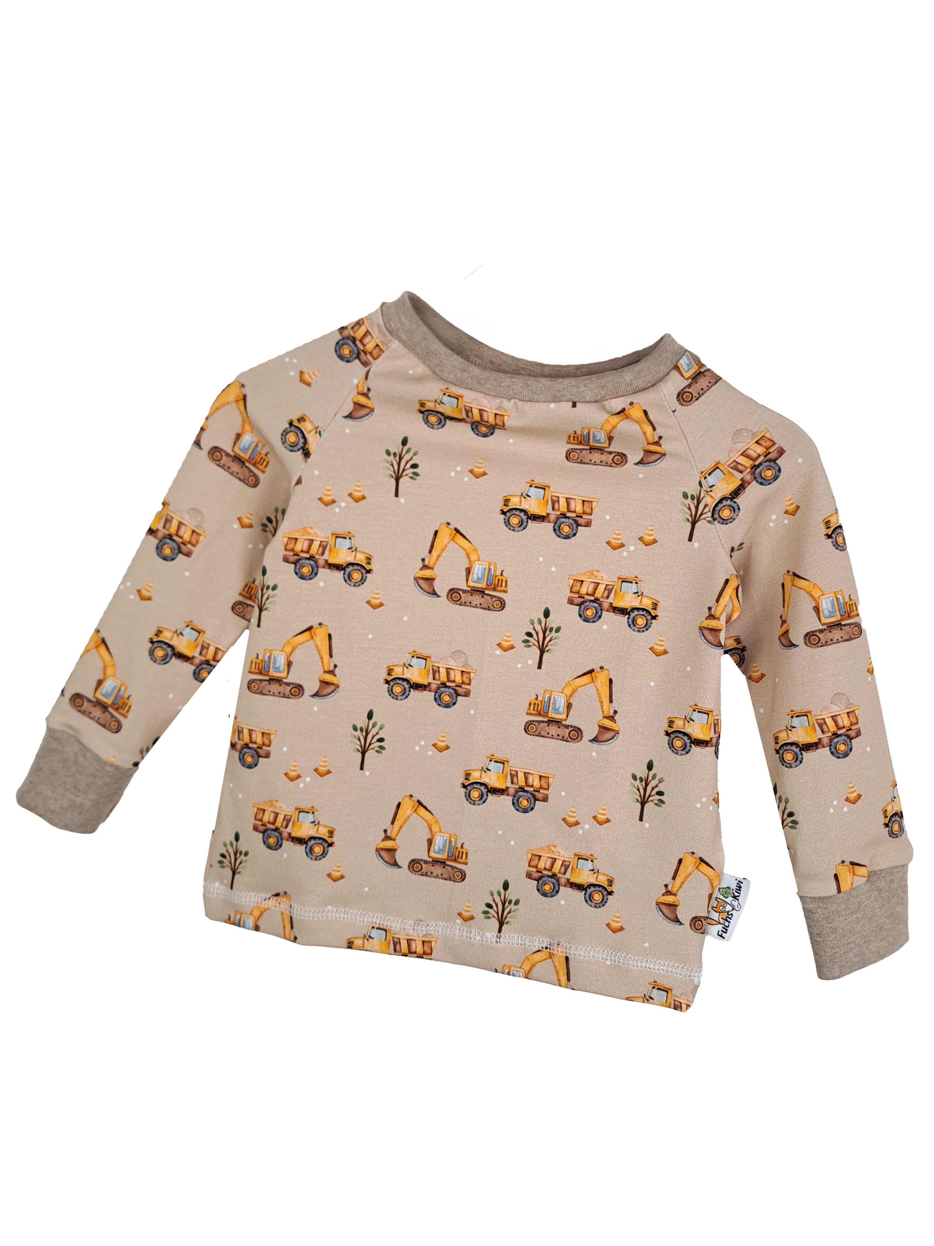 Langarmshirt Baustelle sand