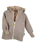 Walkjacke sand meliert mit Baustelle sand
