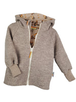 Walkjacke sand meliert mit Baustelle sand