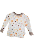 Langarmshirt Sommerblumen pastell 74/80