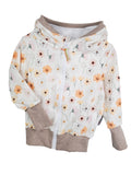 Sweatjacke Sommerblumen pastell 86/92
