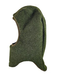 Schlupfmütze Merino Wollfleece moosgrün 38-40