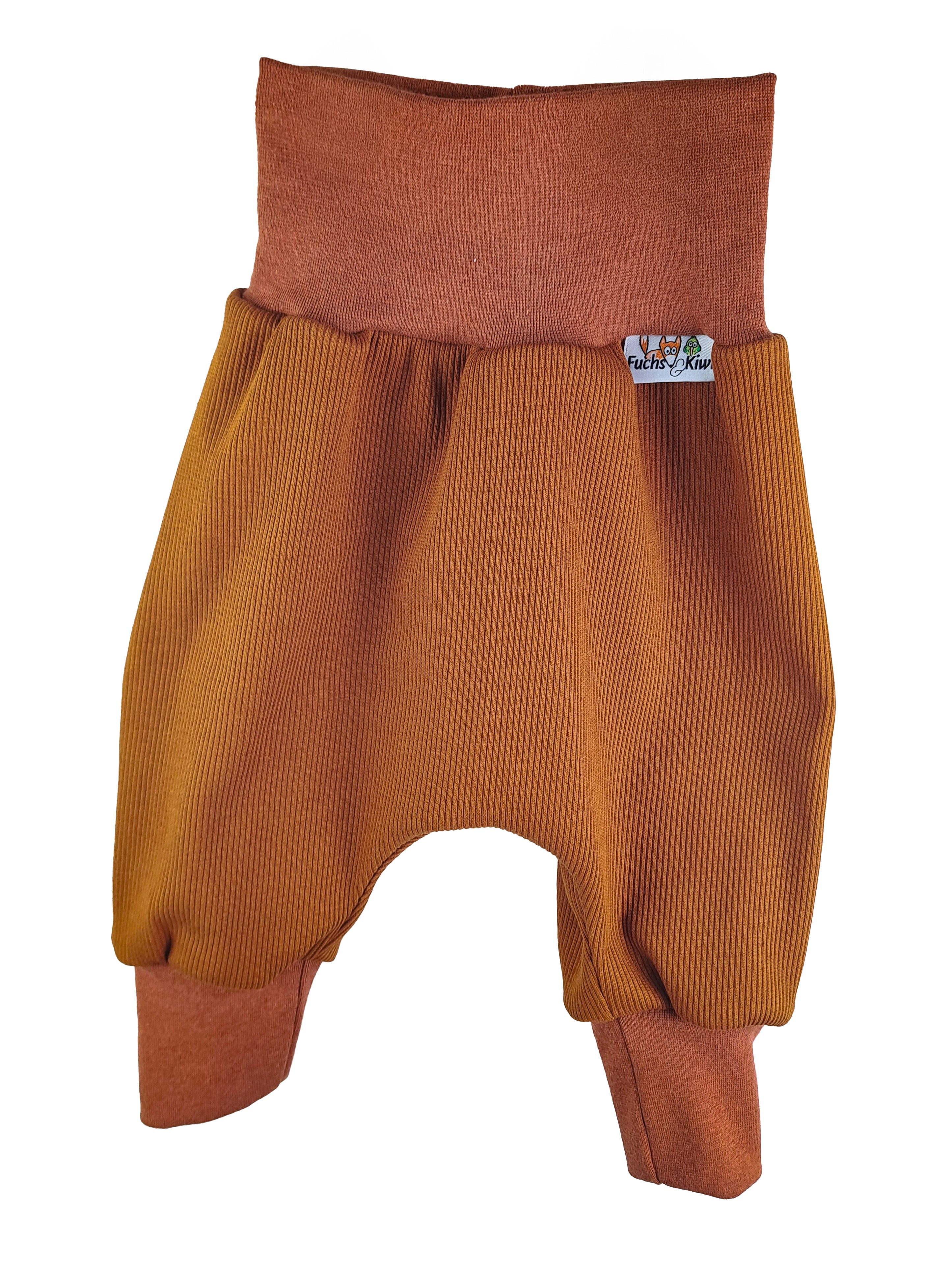 Harem Pants Fine Rib Cinnamon