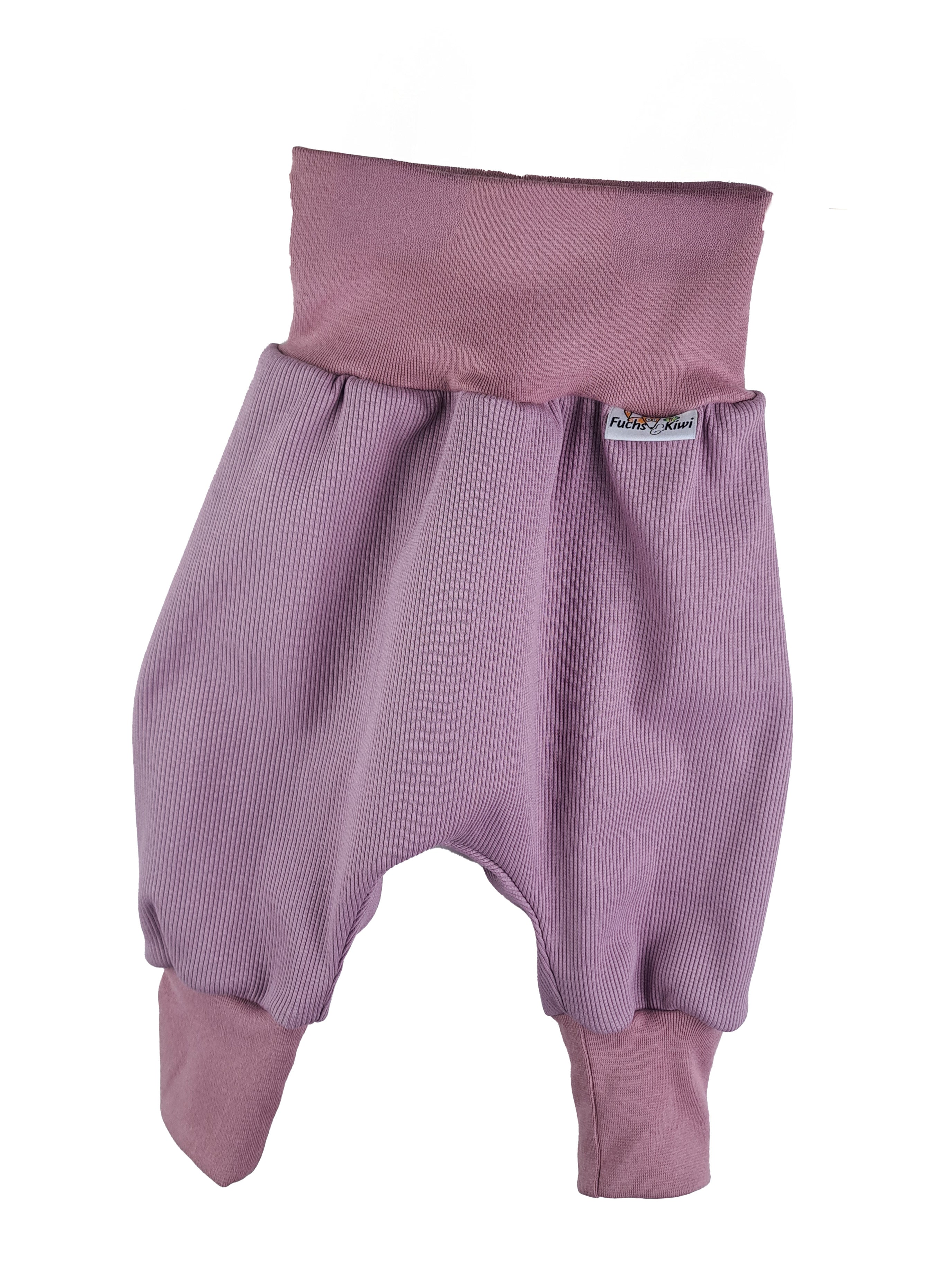 Pumphose Feinripp mauve
