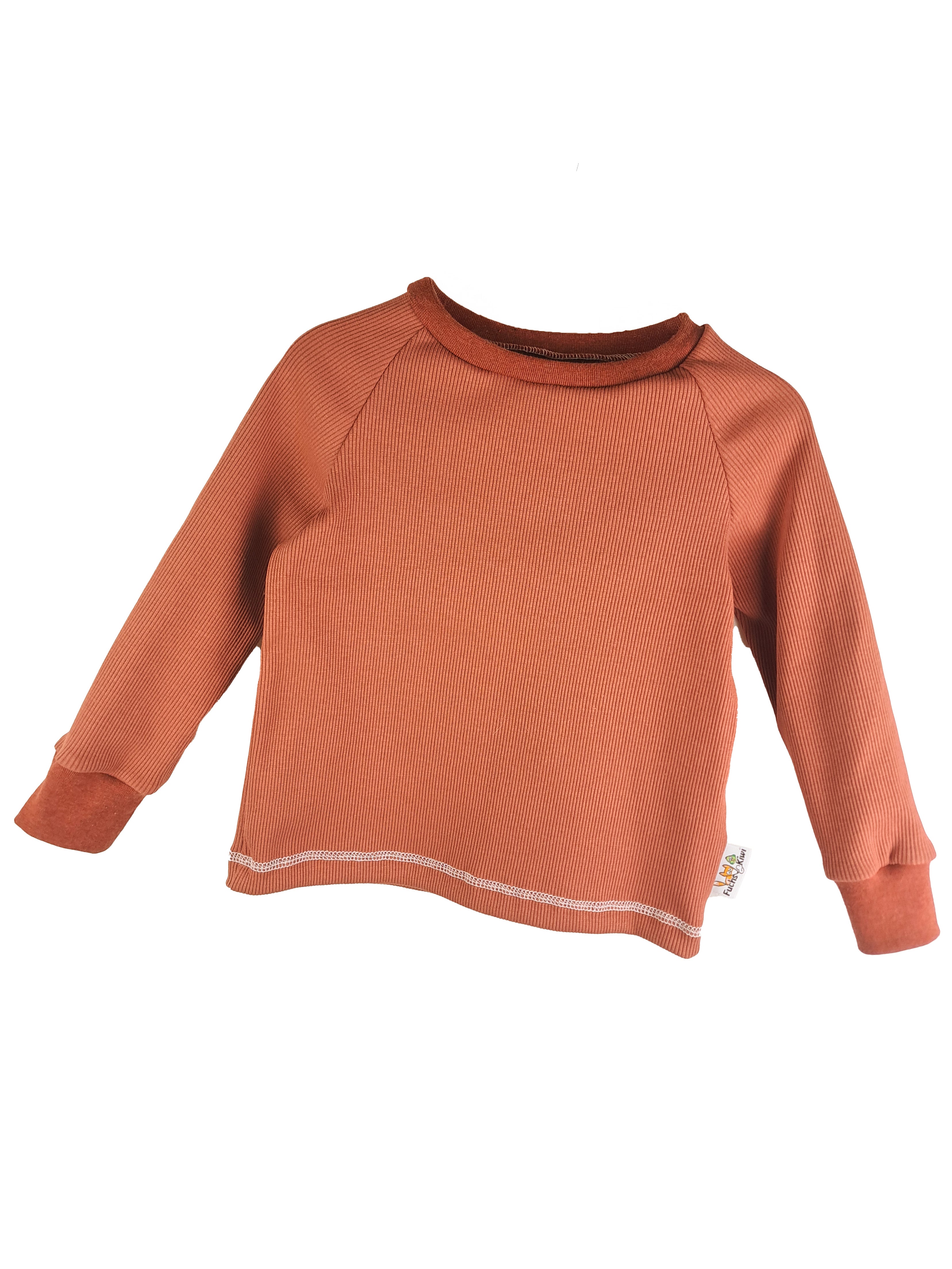 Langarmshirt Feinripp rost 86/92