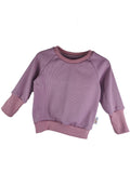 Pullover Feinripp mauve 86/92