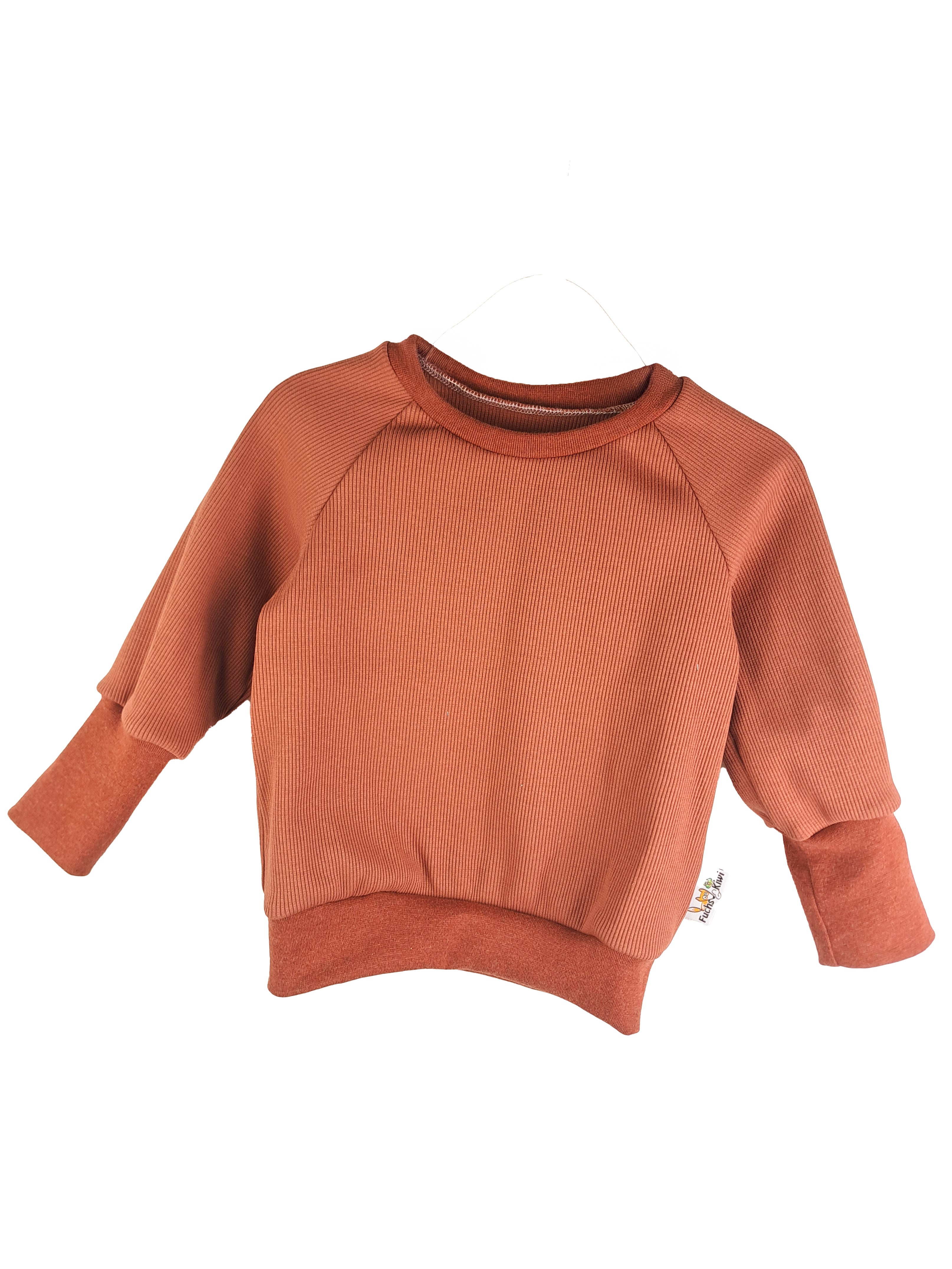 Pullover Feinripp rost 86/92