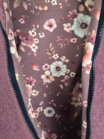 Fleece jacket lilac with "Blumentraum" lilac