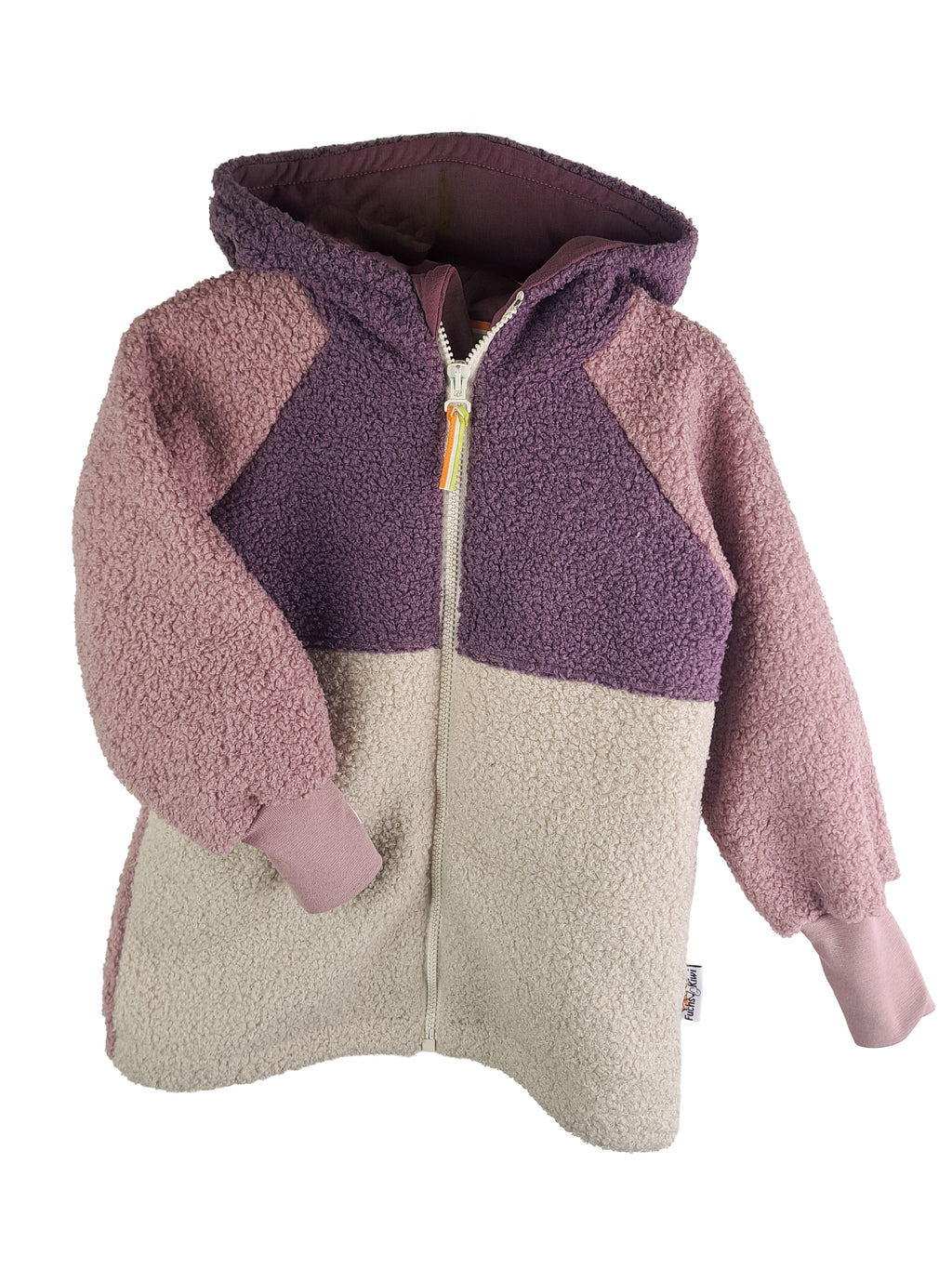 Jacke aus Fleece Colorblock-Farbkombi 2